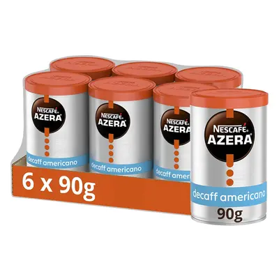 Nescafe Azera Americano Decaff Instant Coffee 90g (Pack of 6)