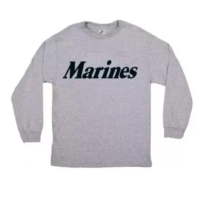 Marines Long Sleeve T-Shirt Grey Small