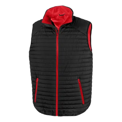 (3XL, Black/Red) Result Unisex Adult Thermoquilt Gilet