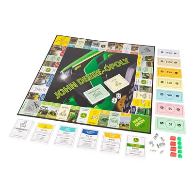 John Deere-Opoly Board Game, Family Games, Fun for Adults and Children, Family Kids Board Game, 