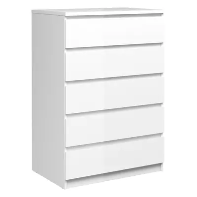 Chest of Drawers in White High Gloss