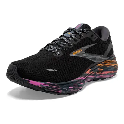 Brooks Men's Ghost Neutral Running Shoe - Black/Phlox/Oriole - Medium