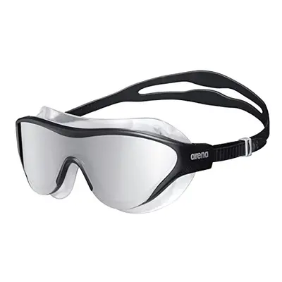 Unisex's The ONE MASK Mirror Goggles, Silver-Black-Black, Size One Size