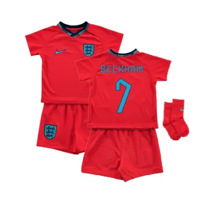 (12-18 Months) England Away Baby Kit (Infants) (Beckham 7)