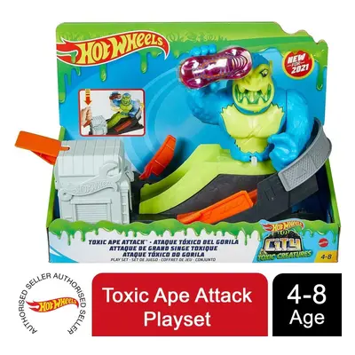 Hot Wheels Toxic Ape Attack Playset