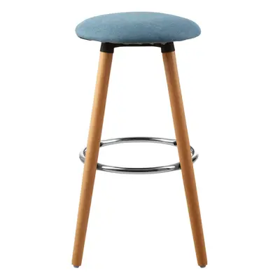 Premier Housewares Stockholm Blue Round Bar Stool