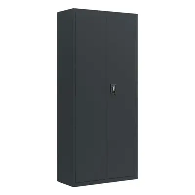 (anthracite, x x cm) vidaXL Office Cabinet Steel Filing Storage File Cabinet Cupboard Under Desk