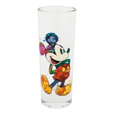 Mickey Mouse Mickey Mouse Color Collage Colored Bottom Collection Shot Glass, Clear