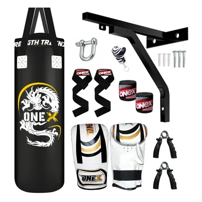 Punch Bag 3ft Heavy Kick Boxing Punching Bag MMA Gym Training Set