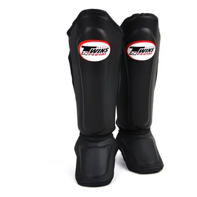 (Large ) TWINS BLACK DOUBLE PADDED SHIN GUARDS - NEW