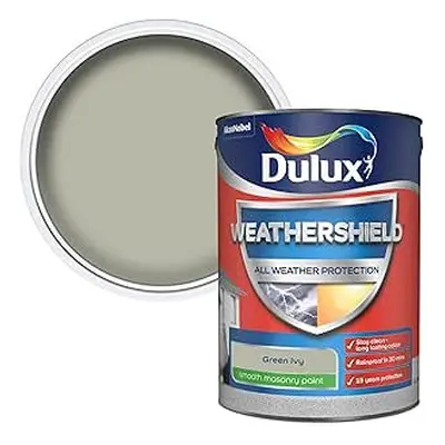 Dulux Weathershield Smooth Masonry Paint 5L Green Ivy