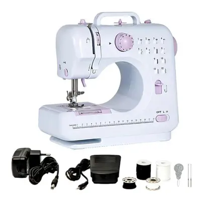 (as the picture, EU) Mini Multi-function Household Sewing Machine, Small Sewing Machine