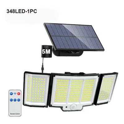 (348LED-1PC) 348led Solar Lamp Outdoor Security Light With Motion Sensor Waterproof 126/328led P