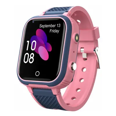 (pink, Asia version) 4g Kids Smart Watch With Video Call Gps Location Call Back Monitor Sos Call