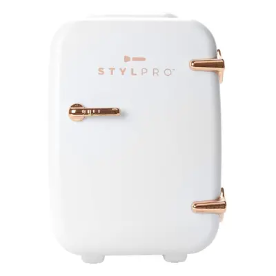 Rose Gold Mini Beauty Fridge: 4L portable cooler/warmer for skincare, makeup and cosmetics. Stor