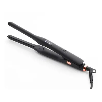 (black, US Plug) Mini In Hair Straightener And Curler 9mm Flat Iron Short Hair Straightening Sty