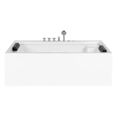 Freestanding Whirlpool Bath x mm White SAONA