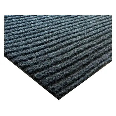 (3.5m Length x 1m Width) Black Ribbed Entrance Matting - Heavy Duty Door Mat - 1m Width