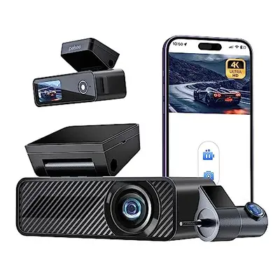 Pelsee P1 Duo Dash Cam Front and Rear, 4K Single Front Dash Camera, 2K/1080P Dual Car Camera wit