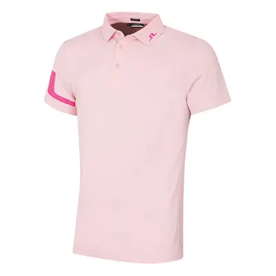 (XXL, Powder Pink) J.Lindeberg Mens Heath Regular Fit 4-Way Stretch Golf Polo Shirt