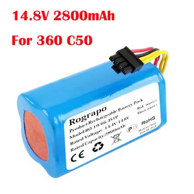 (C50) New 14.8V 2800mAh Ion Eddie Battery for Robot Vacuum Cleaner S5 S7 T90 Dock C50