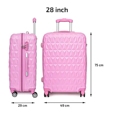 (28'' Large Lightweight ABS Hard Shell Travel Hold Check in Luggage Spinner Suitcase with Wheels