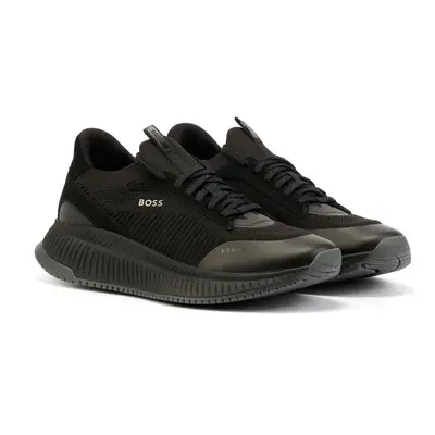 (Black, (Adults')) Boss TTNM Evo Men's Black Trainers