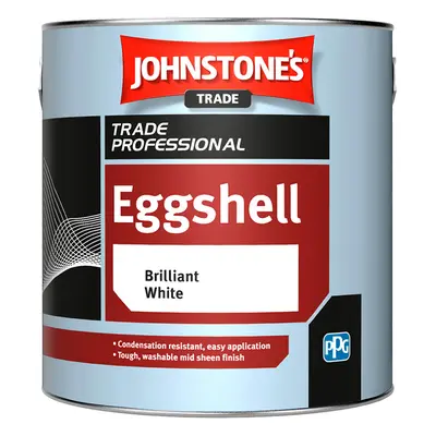 Johnstones Trade Professional Eggshell Paint 1l Brilliant White