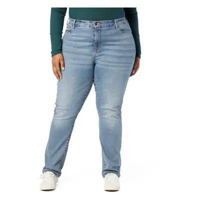 Levi Strauss Signature Gold Women's Curvy Totally Shaping Straight Jeans Available in Plus Size 