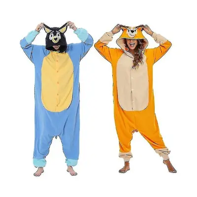 (Bluey, M) Animal Adults Dog Pajama Jumpsuit