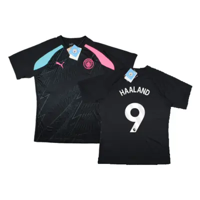 (L) Man City Pre-Match Jersey (Dark Navy) (HAALAND 9)