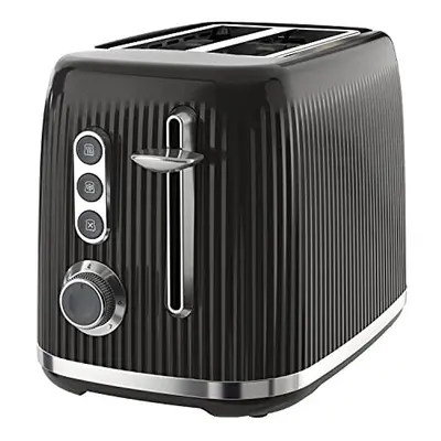 Breville Bold Black 2-Slice Toaster with High-Lift and Wide Slots | Black and Silver Chrome [VTR