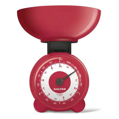 Salter Orb Mechanical Kitchen Scales - Fast Accurate Reliable - Red