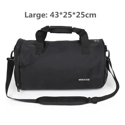 (B) Outdoor Sport Gym Duffle Backpack Luggage Travel Fitness Shoulder Bag Shoes Basketball Stora