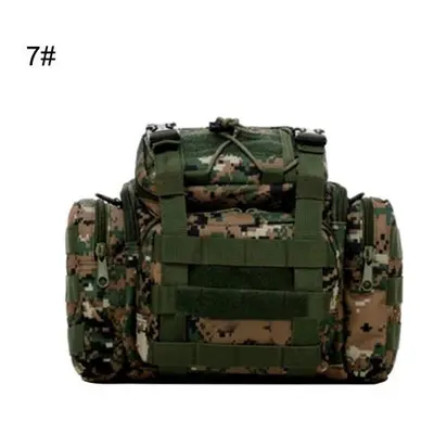 (Camouflage) Fishing Tackle Bag Pack Waist Shoulder Waterproof Box Reel Lure Gear Storage