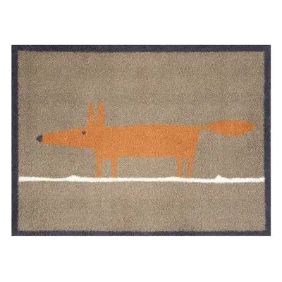 Scion Mr Fox Super Absorbent Anti-slip Turtle Doormat, 85cm x 59cm