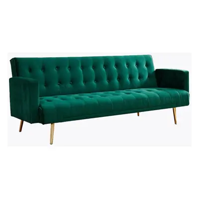 Windsor Collection Sofa Bed- Green Velvet