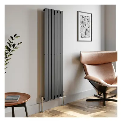 (Anthracite, x 452mm - Single) Flat Panel Radiators Horizontal Vertical Heater