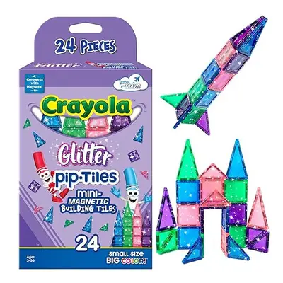 CreateOn Crayola Mini Magnetic PIP-Tiles Building Set for Kids Magnetic Building Toys for Kids S