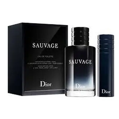 Sauvage Pcs Set For Men: 3.4 Eau De Toilette Spray + 10Ml Eau De Toilette Spray