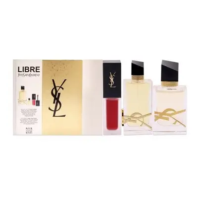 Ysl Libre Pcs Set For Women: Oz Eau De Parfum + 0.25 Eau De Parfum + 0.20 Lipstick