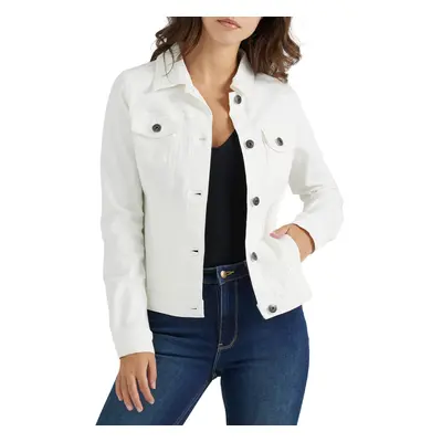 Wrangler Authentics Women's Stretch Denim Jacket Off-White X-Small