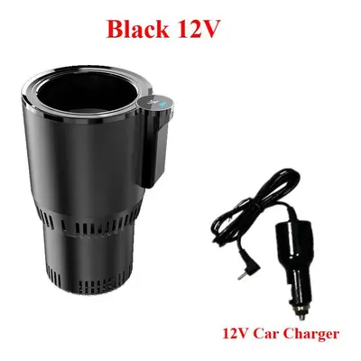 (as the picture, 12V Black) 12v Car 24v Truck Heating And Cooling Cup Warmer Cooler Smart Cup Mu