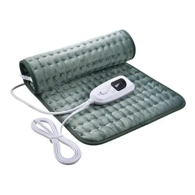 (dark green, EU Plug) Long Lasting Fast Heating Electric Heated Pad Plush Pain Relief