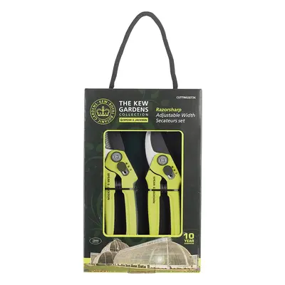 SPEAR & JACKSON Kew Gardens Razorsharp Cutting, Set 3K Bypass and Anvil Secateurs Set, Green