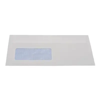 Value Envelope Press Seal Window Wallet DL White [Pack 1000]