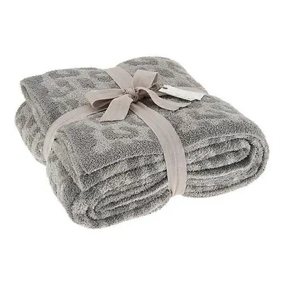 (100*120cm, Light Grey) Throw Blanket, Leopard Print Ultra Soft Fleece Blanket