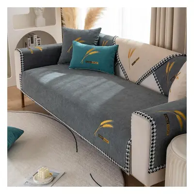 (grey, 90x160cm 1pcs) Sofa Cover Slipcovers Chenille Couch Cover Cushion Modern Sofa Pad Towel C