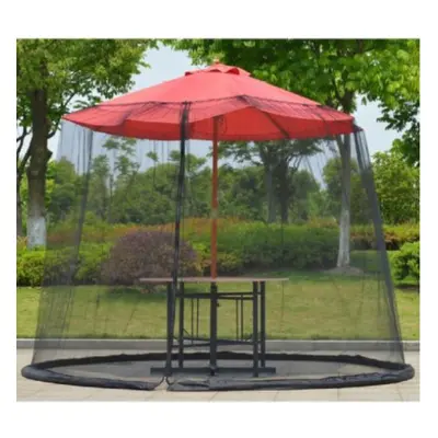 (black, B-CenterPost 300x230cm) Mosquito Bug Net,parasol Outdoor Lawn Garden Camping Umbrella Su