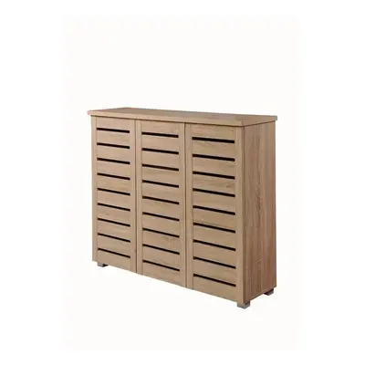 Essentials Tier Shoe Storage Cabinet Cupboard Bedroom Hallway Shelf Sonoma Oak